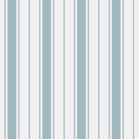 Coastal Stripes - Blue on White papel de parede
