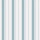 Coastal Stripes - Blue on White