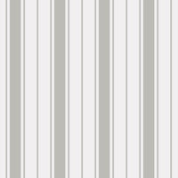 Coastal Stripes - Gray on White papel de parede