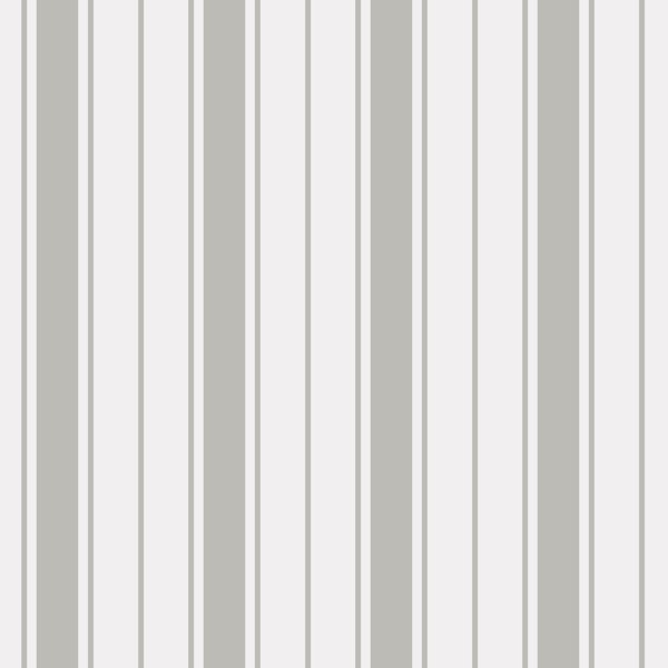 Coastal Stripes - Gray on White
