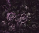 Opulent Baroque Flowers Moody Deep Purple