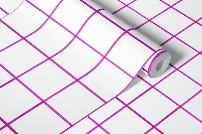 Purple grouted tileswallpaper roll