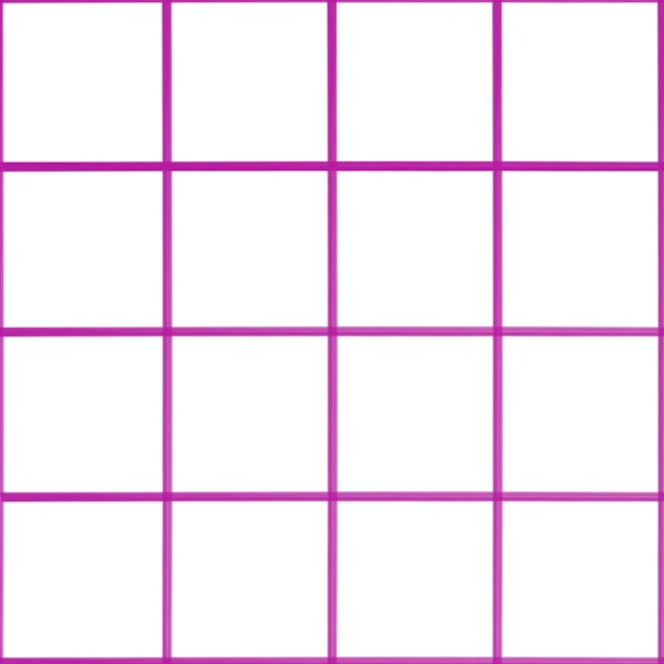 Purple grouted tiles