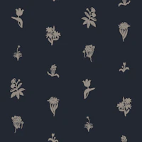 Sparse floral dark carta da parati