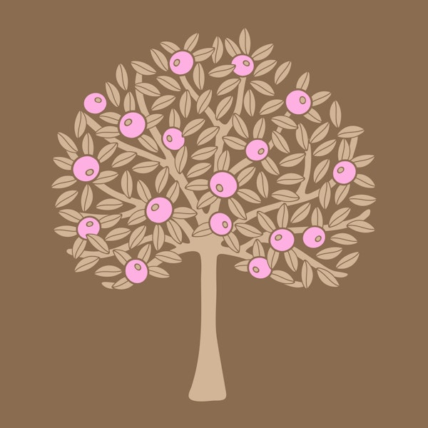 ORANGERIE Fruit Tree Single - Pink Brown