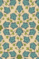 THISTLEDOWN Floral Botanical Damask - Mint wallpaper