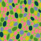 PEBBLY BOTTOM Abstract Retro Pebbles - Lime