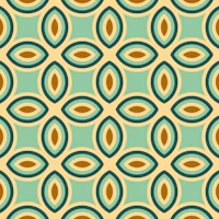 COURTYARD Geometric Tile - Retro Mint tapet