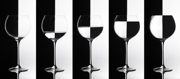 Black and white glasses