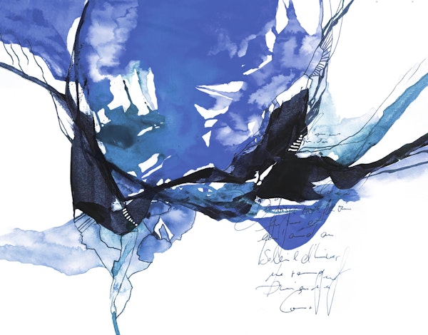 Into The Blue Abstract Art