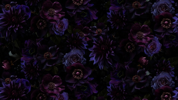 Baroque Maximalist Night Flower Garden