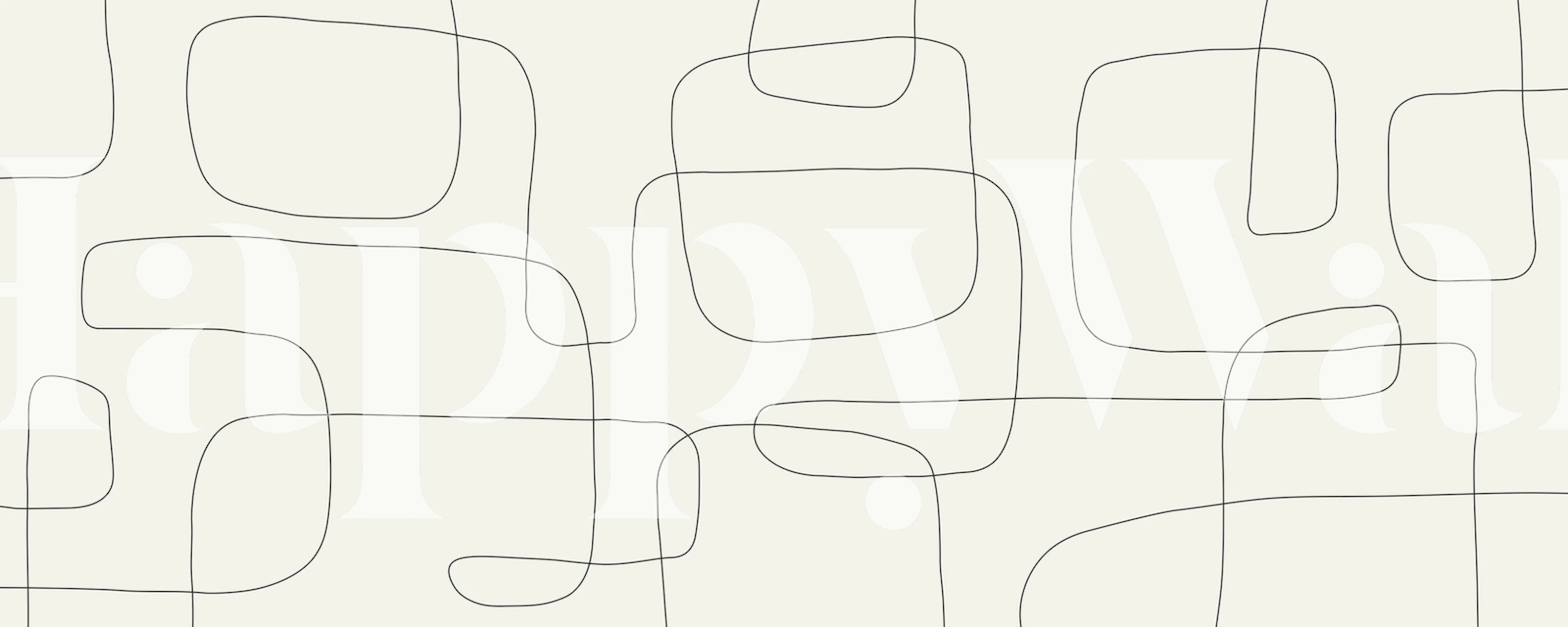 Lines and brushstrokes 5 wallpaper in una stanza