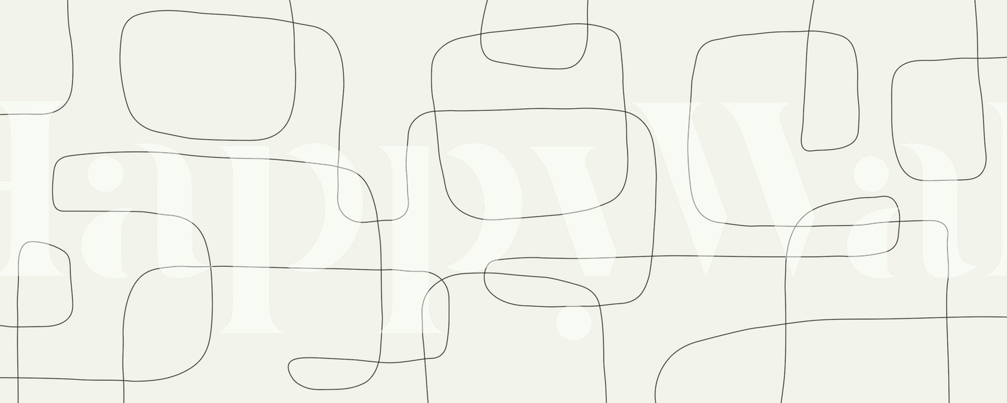 Lines and brushstrokes 5 tapeta v pokoji