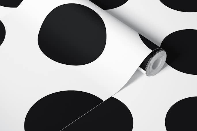 Black and White Polka Dots 2wallpaper roll