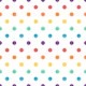 Rainbow polka dots wallpaper 1