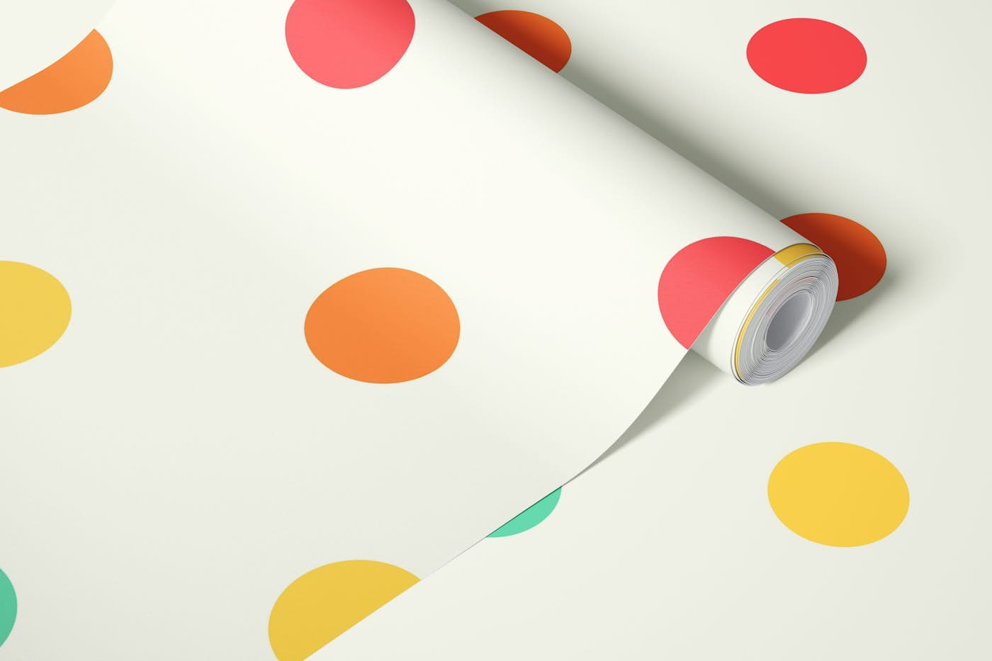 Rainbow polka dots wallpaper 2 wallpaper roll