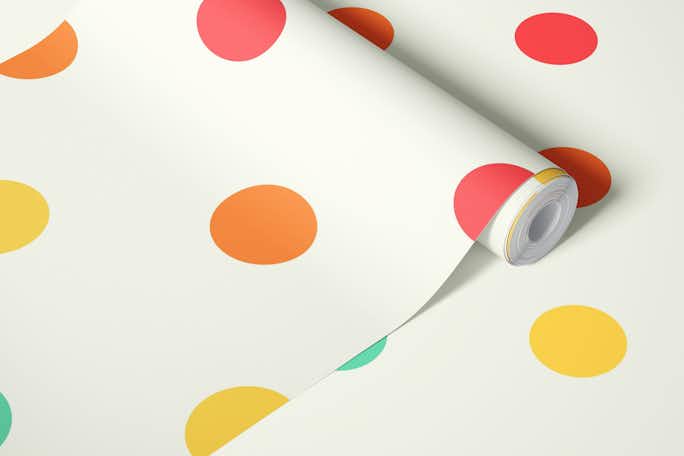 Rainbow polka dots wallpaper 2wallpaper roll