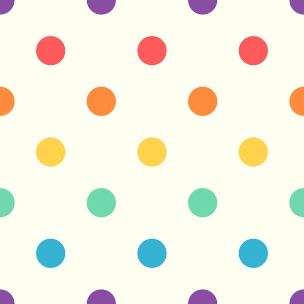 Rainbow polka dots wallpaper 2