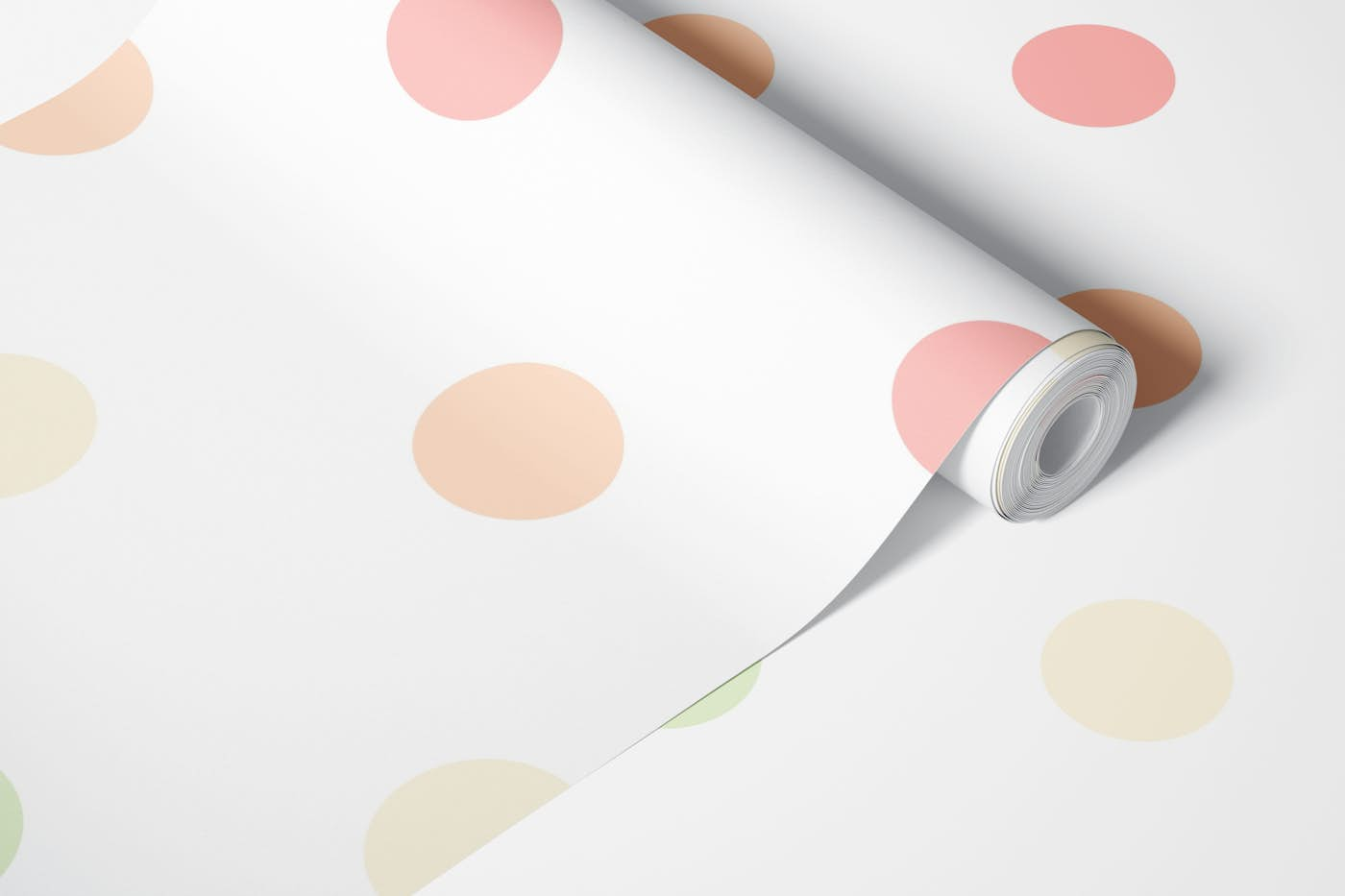 Pastel Rainbow dots wallpaper 1 wallpaper roll