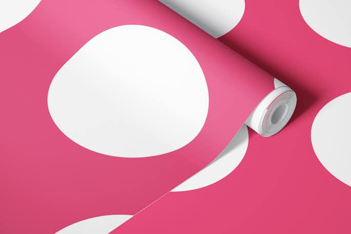 Hot pink wallpaper polka dot 1wallpaper roll
