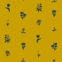 Sparse floral citrine ταπετσαρία
