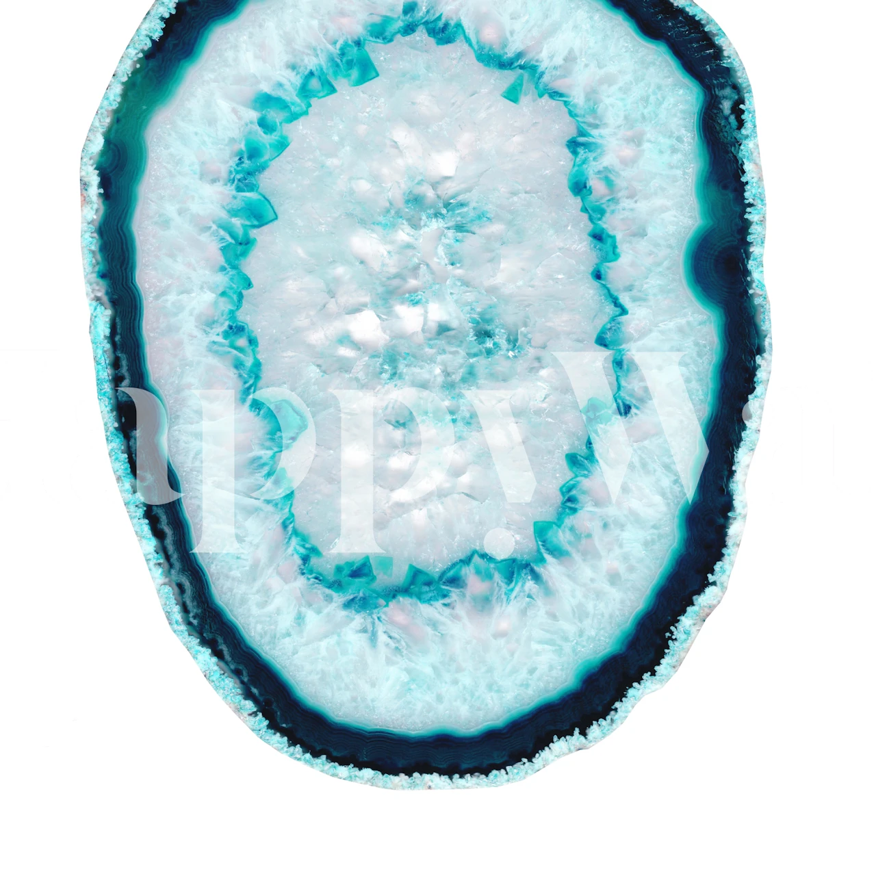 Aquamarine Agate tapet i en rominnredning