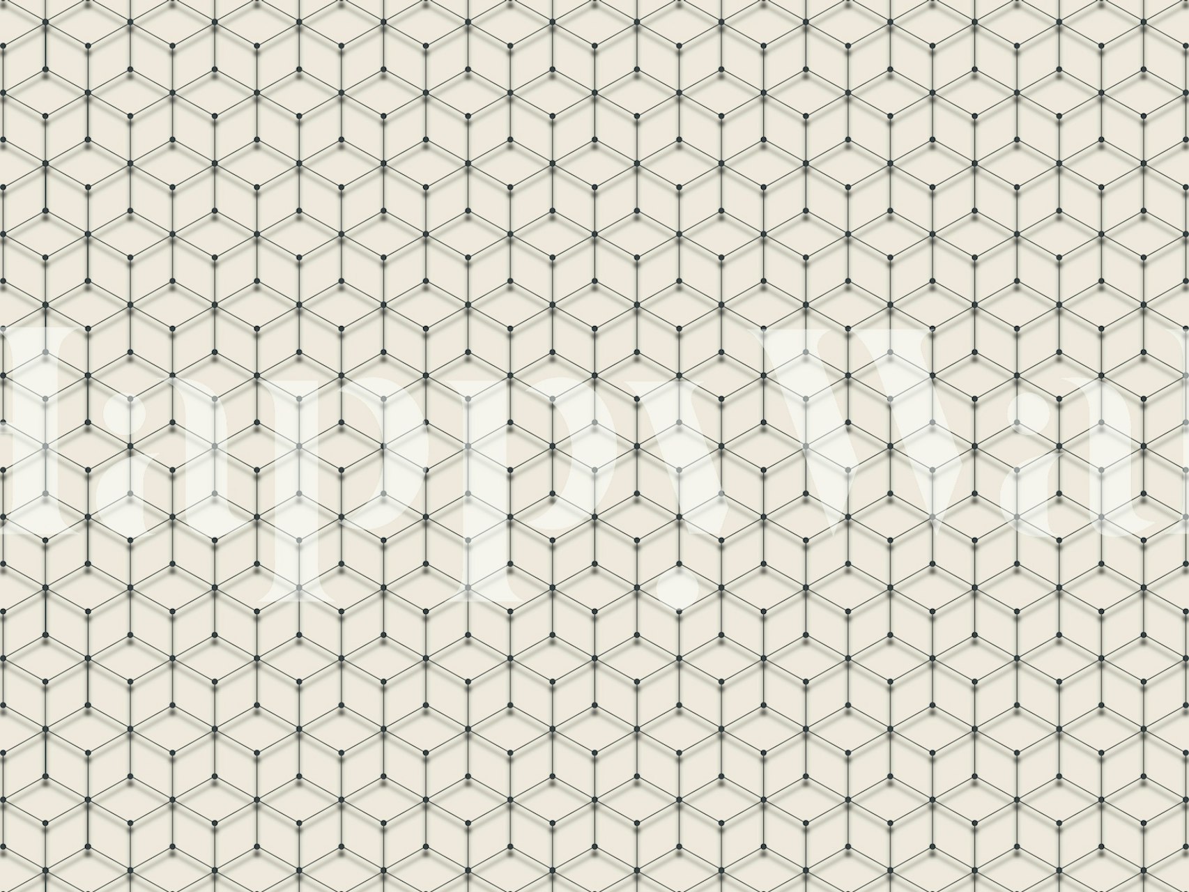 Modern Bauhaus cubes grid wallpaper design