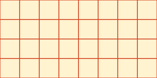 Modern Red Grid Tiles