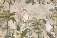 Nostalgic Cockatoo Jungle Adventures tapete