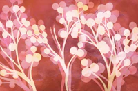 Cherry Tree Branch Blossoms Watercolor papiers peint