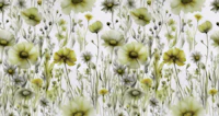 Green Dream Flowers papel pintado