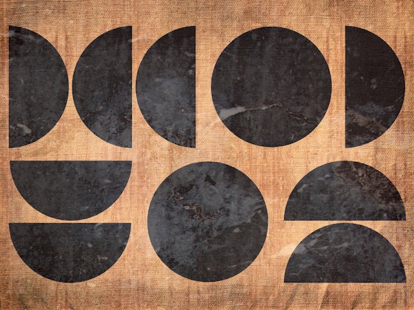 Mid Century Bauhaus Marble Grunge