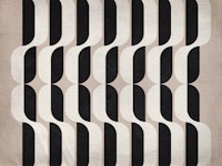 Modern Mid Century Bauhaus Canvas tapete