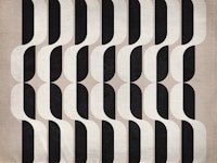 Modern Mid Century Bauhaus Canvas behang