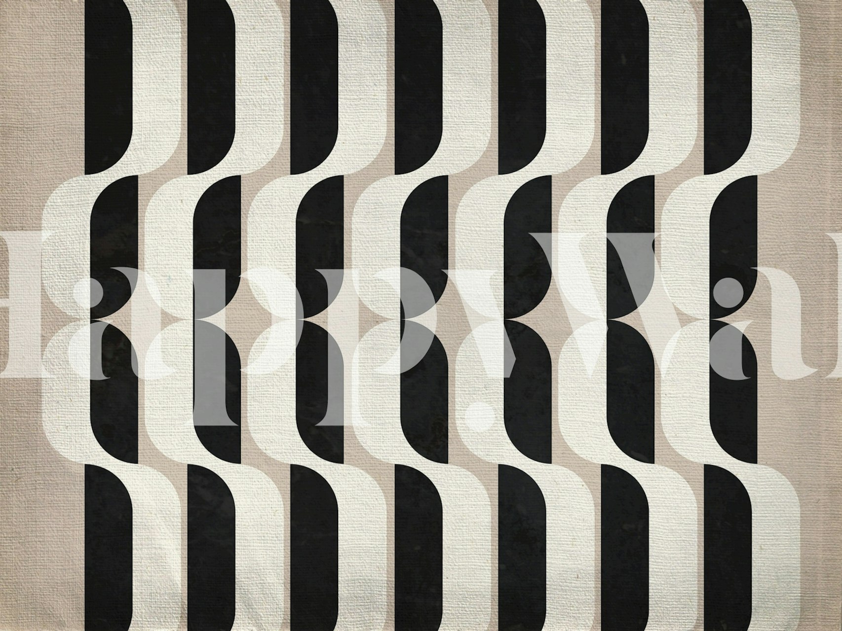 Modern Mid Century Bauhaus wallpaper design