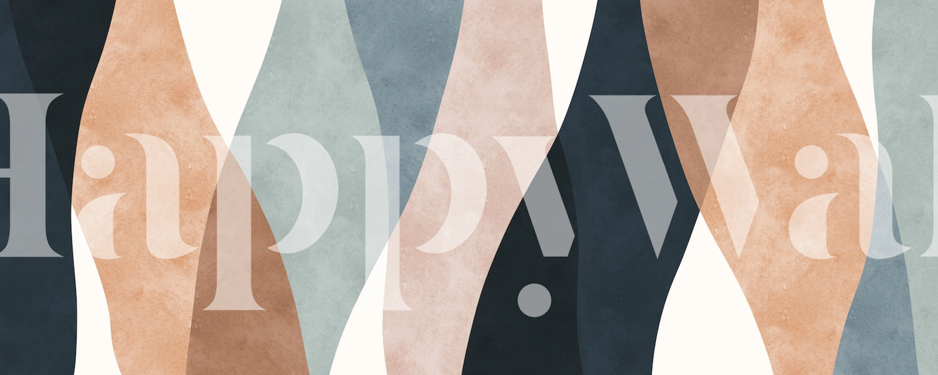 Boho traits 2 wallpaper design in a room