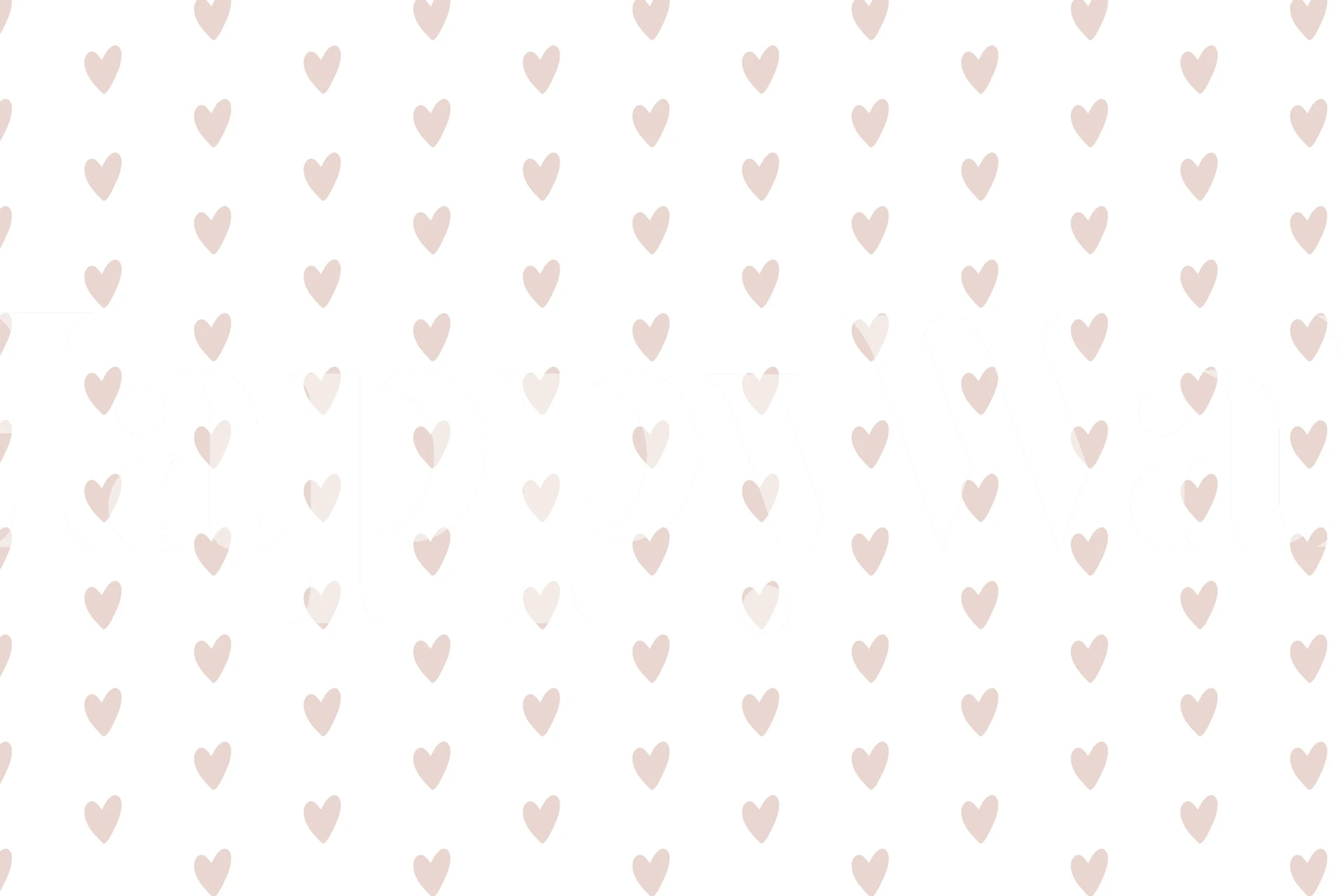 Delikat pastellrosa hjärtan mönster på tapet för inredning