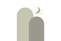 Sage Green Moon Arch tapet