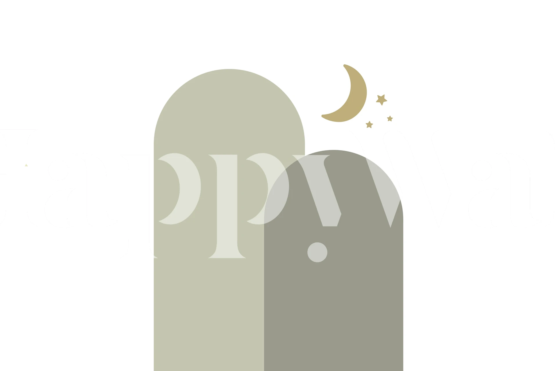 Sage Green Moon Arch pozadina u sobi