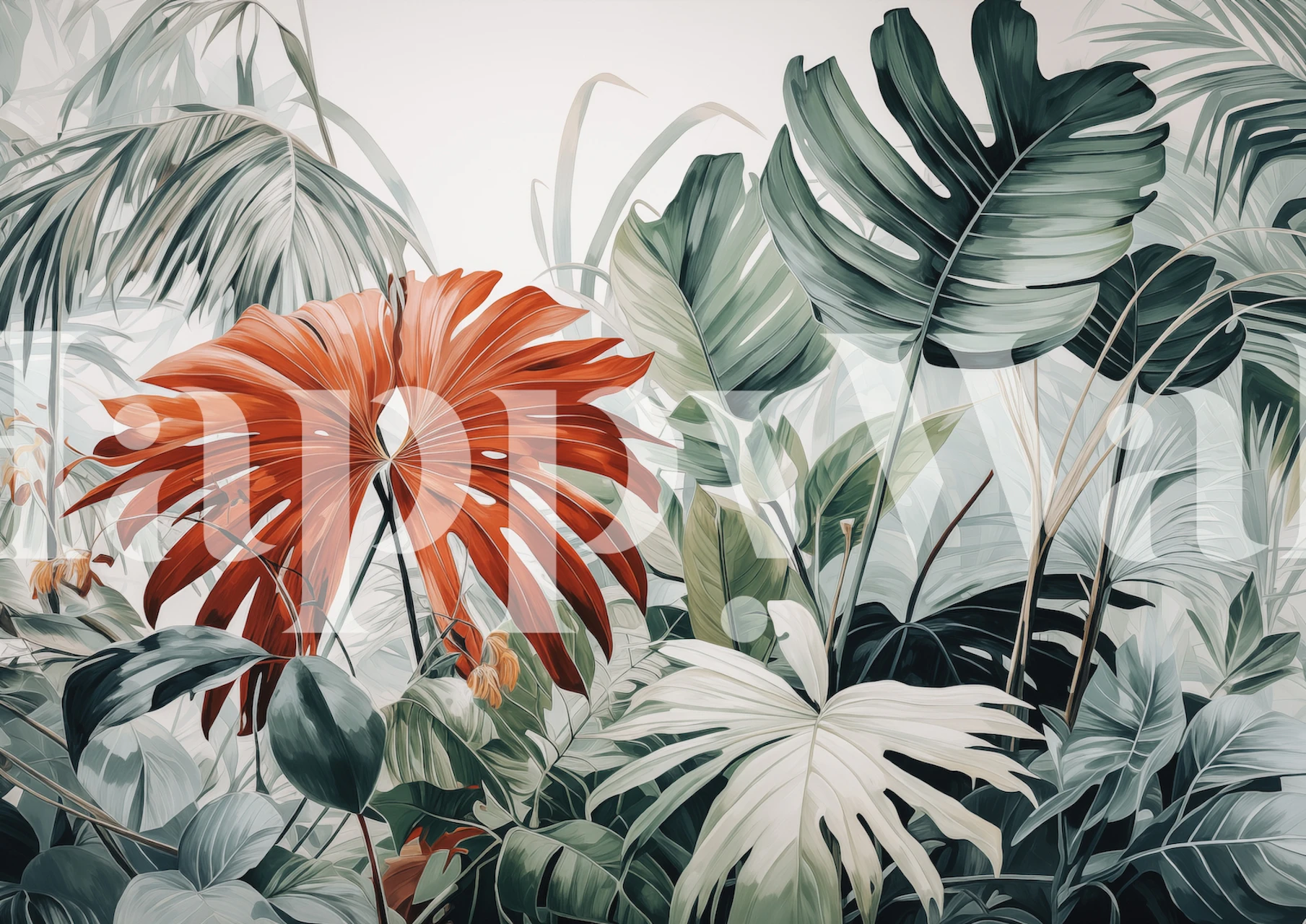 The Variegata Wallpaper mostrado en una habitación