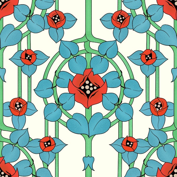 Art Nouveau Roses 2