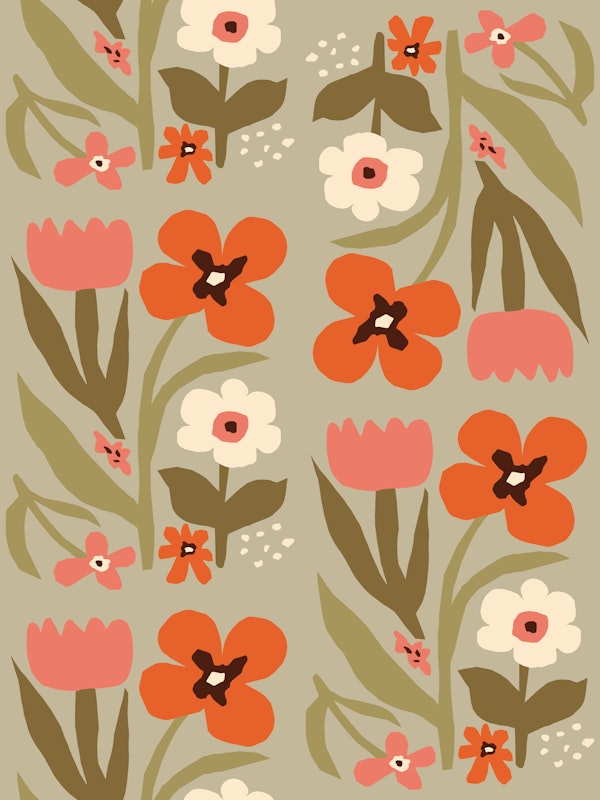 Scandinavian Cutout Flowers