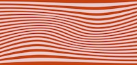 Pink Red Mid Century Modern Wave Stripes tapete
