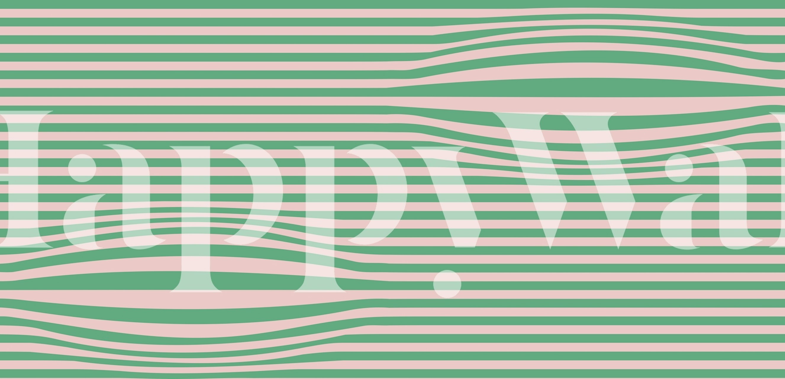 Design listrado verde rosa