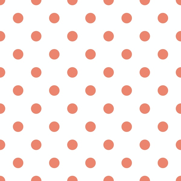 Polka Dots - Coral 1