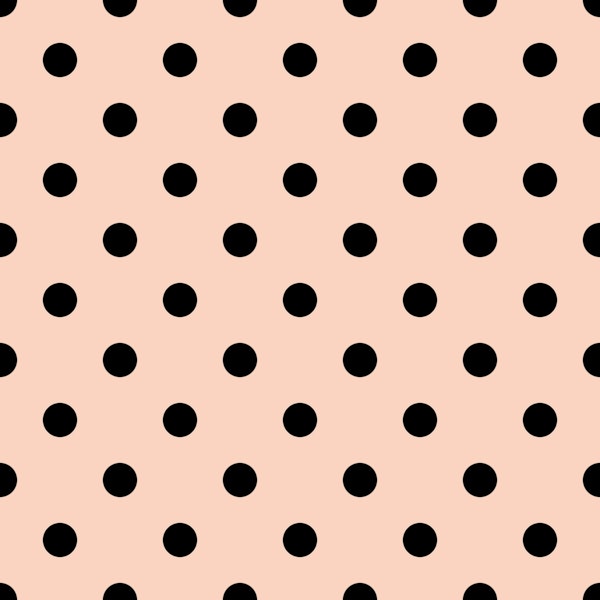 Polka Dots - Black on Pink