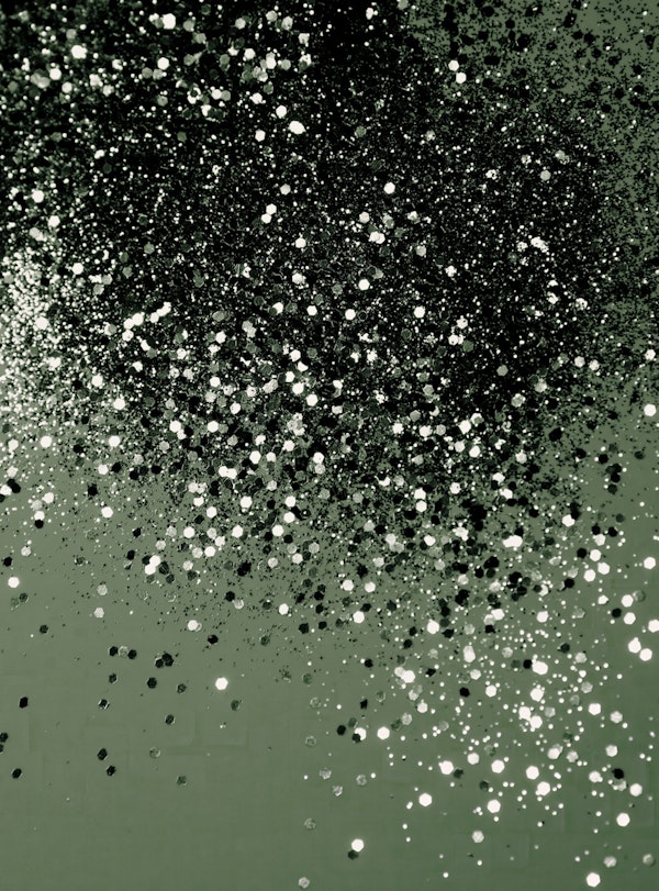 Cactus Green Black Glitter 1