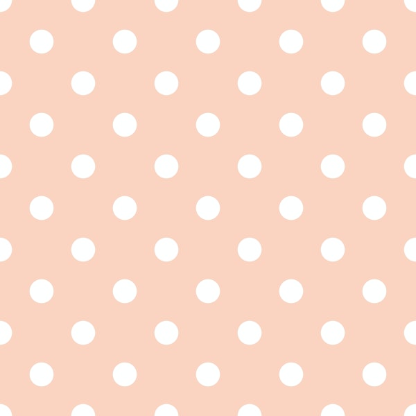 Polka Dots - White on Pink