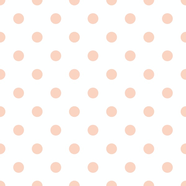 Polka Dots- Pink on White