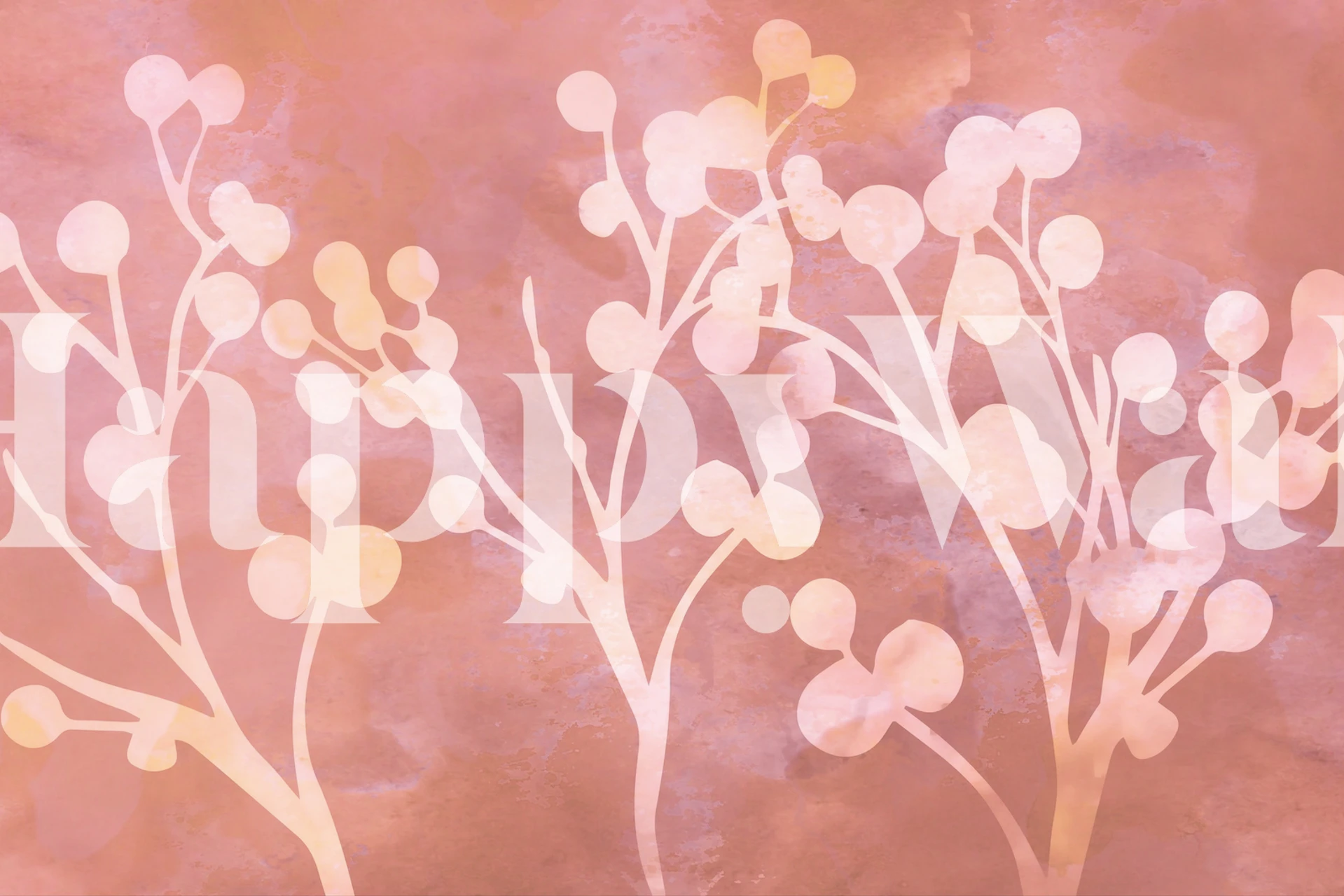 Japanese Sakura Branches tapet i ett rum